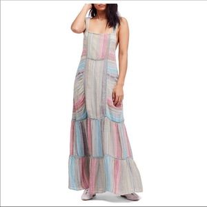 Free People Anika Maxi Dress Striped Medium